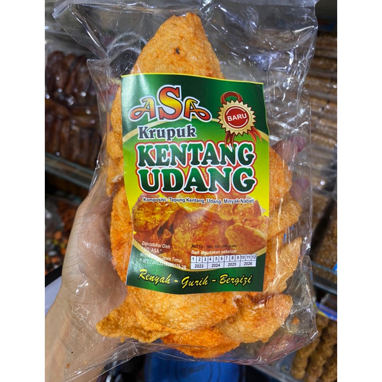 

HATI HATI BARANG KRIPIK KENTANG UDANG GURIH MANIS PEDAS RENYAH TERMURAH