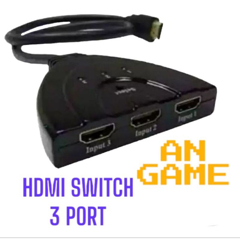HDMI SWITCH 3 PORT / HDMI CABANG 3 / HDMI PARALEL SWITCHER