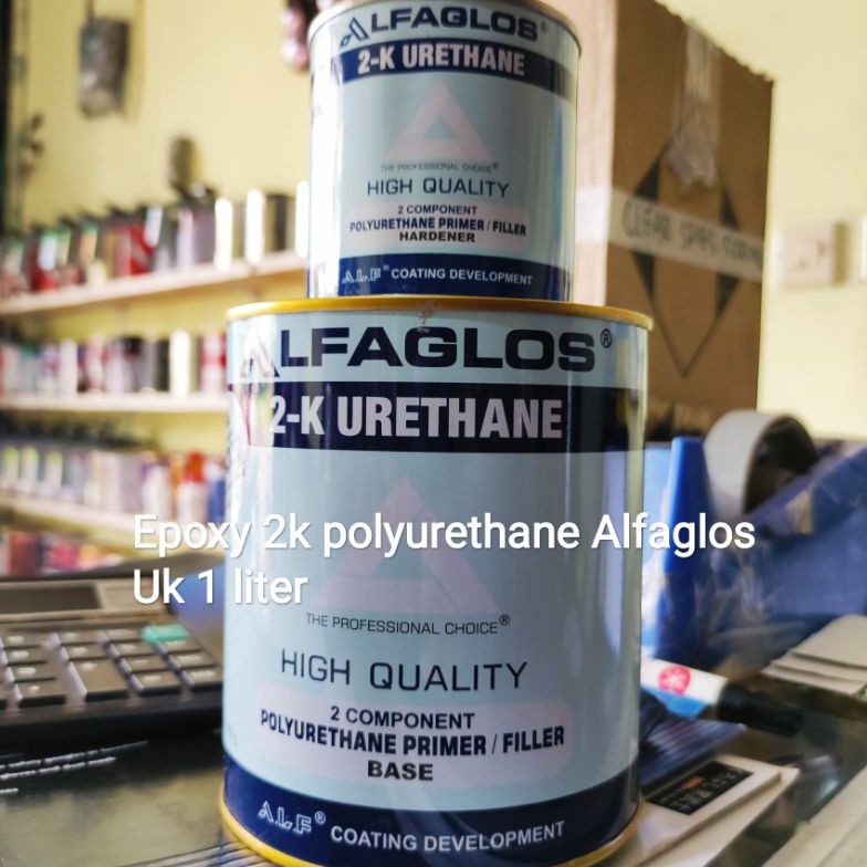 

EPOXY PU ALFAGLOS EPOXI ALFA RETHANE CAT DASAR BESI DAN PLASTIK 1 LITER u J2B4