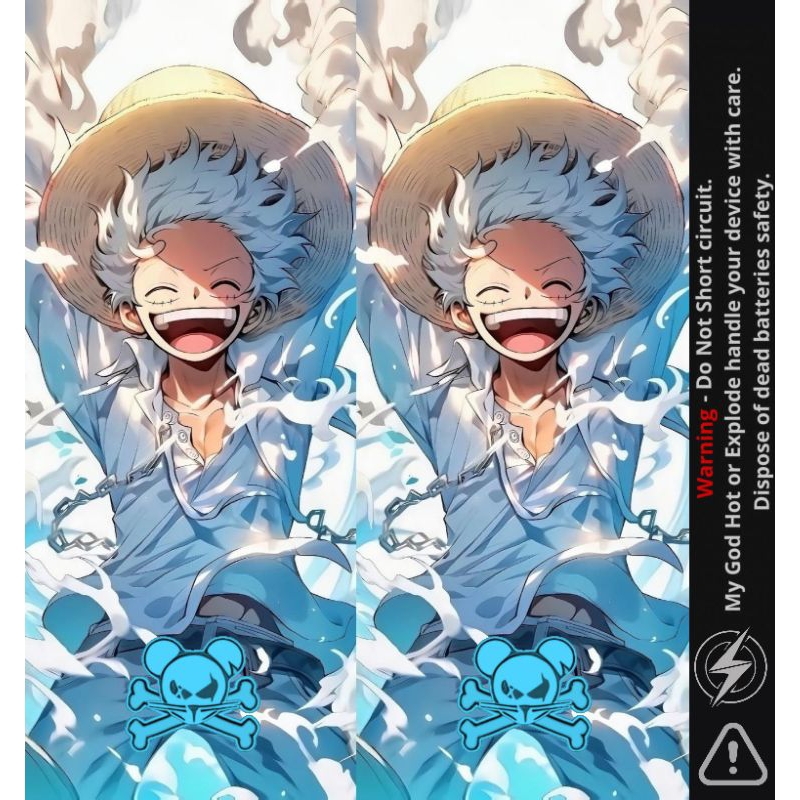 

FAMSTORE - Pelindung Baterai - Stikerskin Wrap Baterai 18650 Motif Vm One piece Full Motif Dan Anti Gores