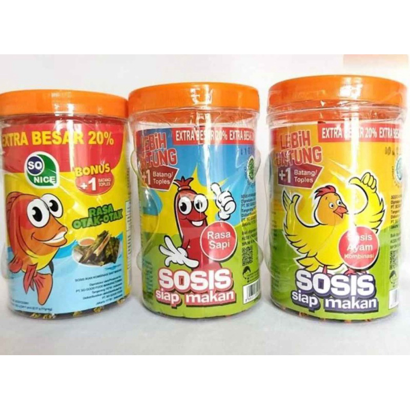 

Sosis So Nice toples sapi ayam otak otak isi 25 pcs