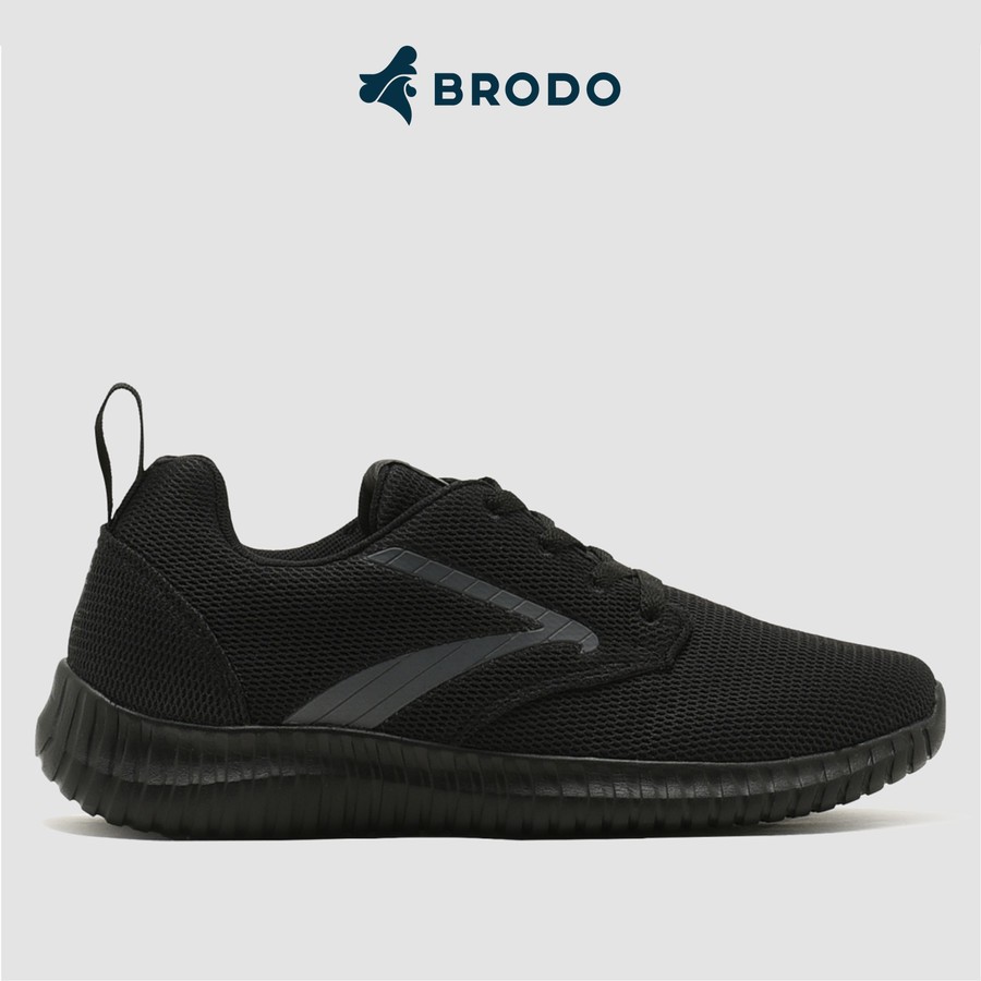 Sepatu Running Brodo Active Nero Full Black