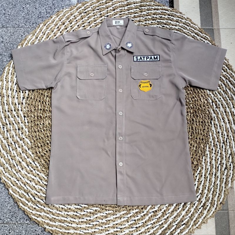 atasan baju pdh pdl satpam security pendek murah kualitas original Alvarostore.