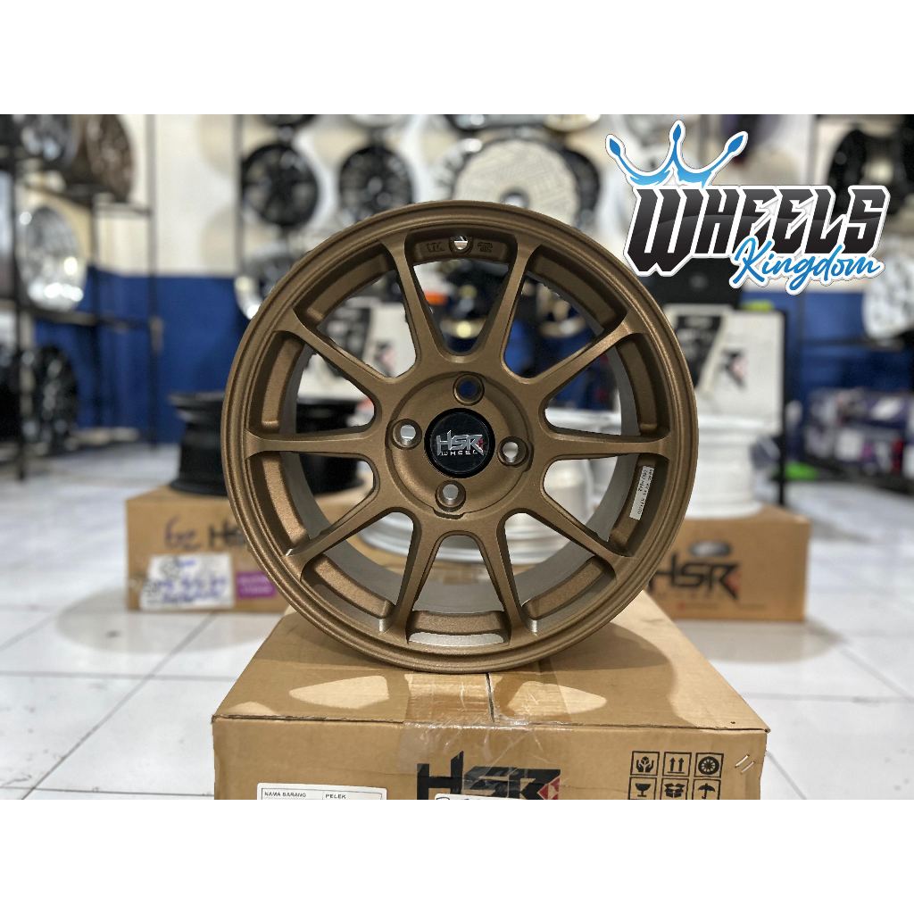 VELG R15 JDM JARI JARI HSR ZEROO R15 LEBAR 7 PCD 4X100 ET 42 WARNA BRONZE