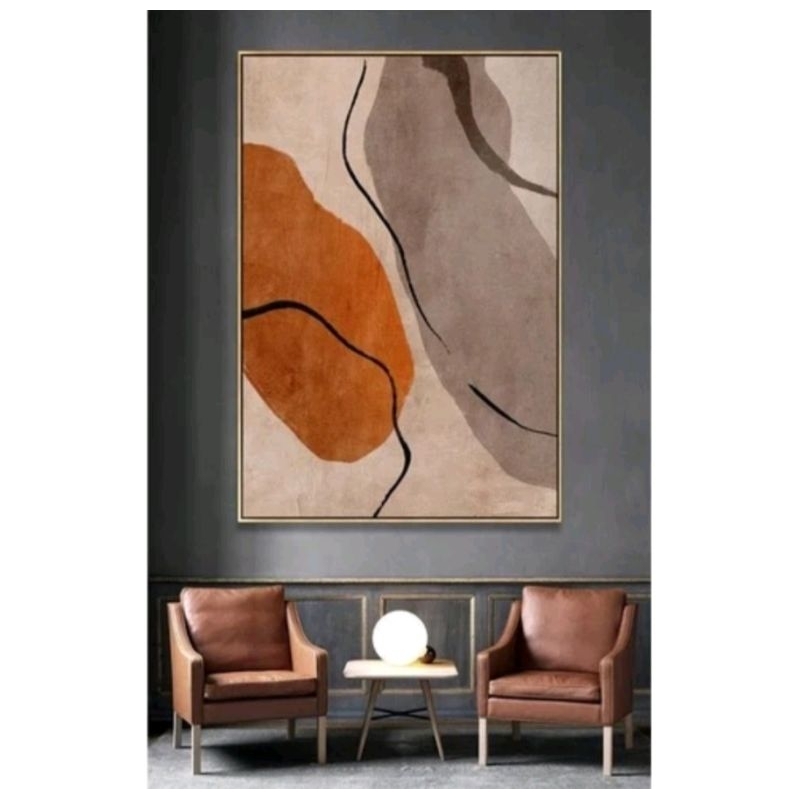 lukisan dinding ruang tamu