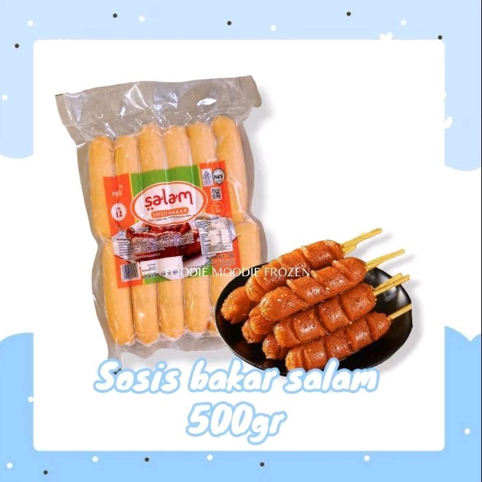 

Sosis bakar jumbo salam 500gr isi 12pcs/sosis bakar/ sosis bakar sapi & ayam