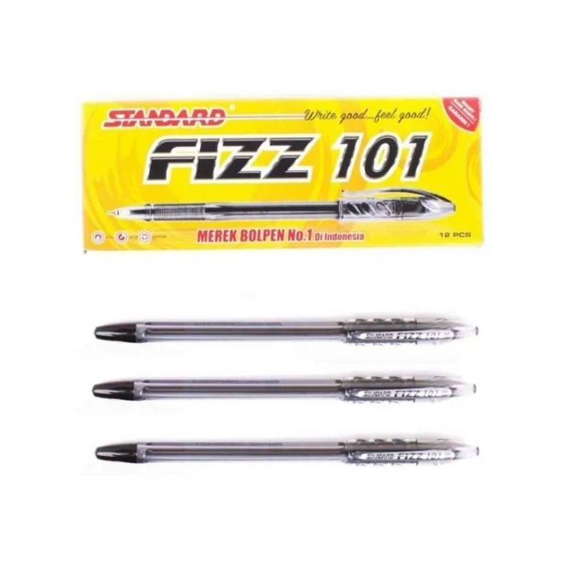 

1 LSN / 12 PCS Pena Ballpen Pulpen STANDARD FIZZ 101