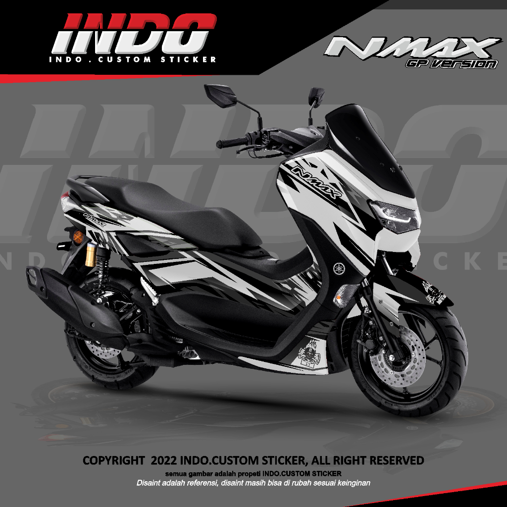DECAL STIKER NMAX SIMPLE ELEGANT FULL BODY DECAL STIKER NMAX NEW/OLD - n max 2021 001