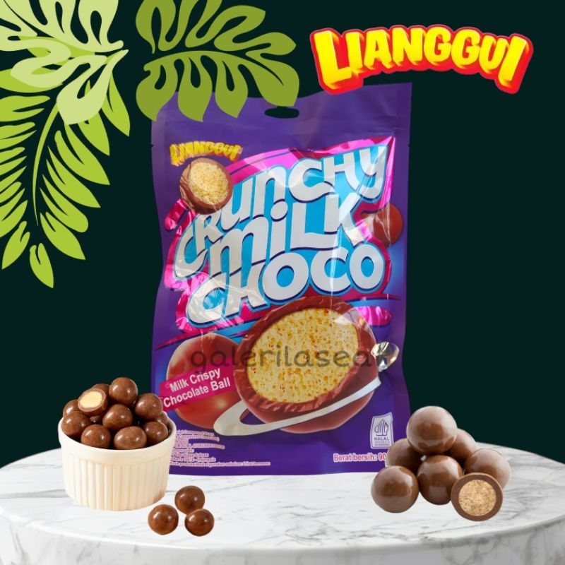 

Lianggui Crunchy Milk Choco Chocolate Biskuit Coklat Crunchy Rasa Milk Cokelat