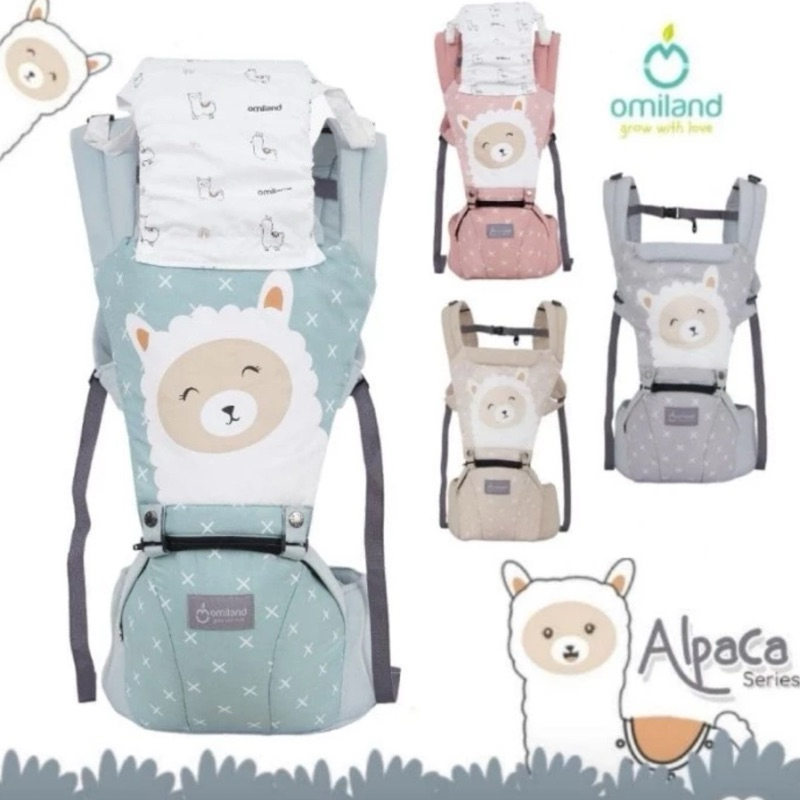 Omiland gendongan hipseat alpaca series