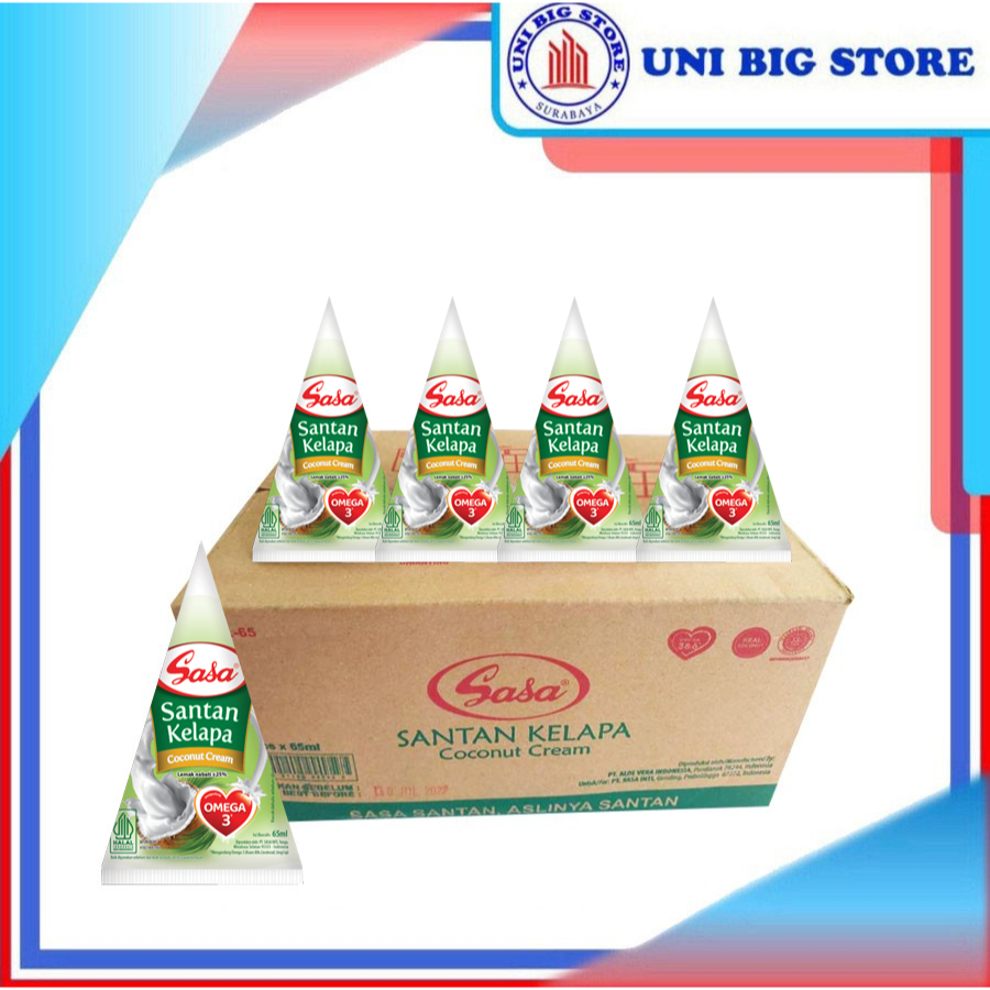 

Sasa Santan Cair Instan Siap Pakai 65 ml x 32 pcs DUS