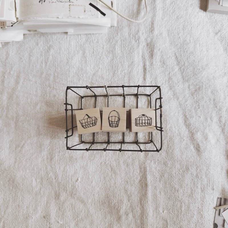 

Penny.fei Basket Series Rubber Stamp
