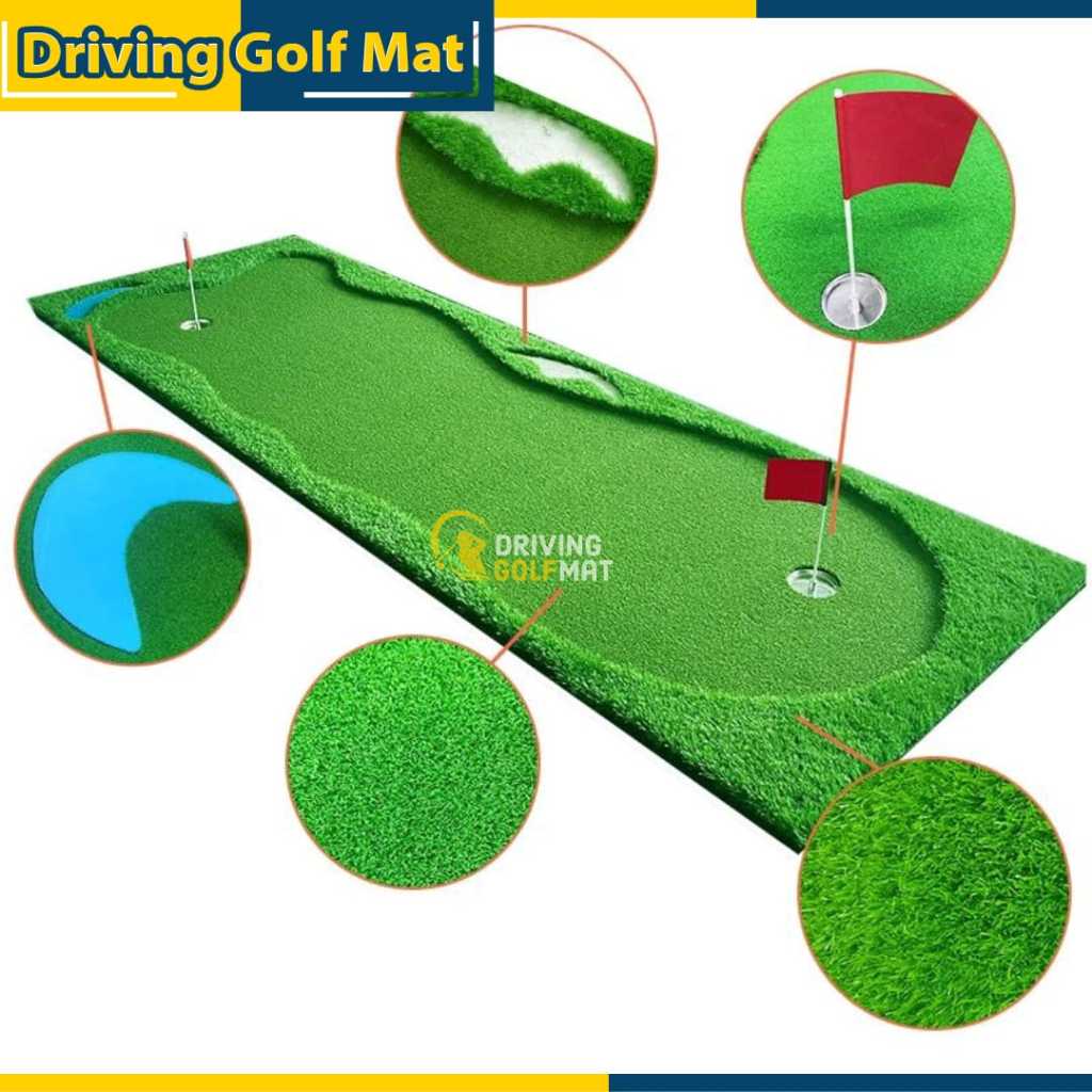 Lapangan Mini Golf Portable / Mini Golf / Putting Green Golf 100×300 cm