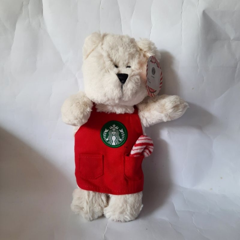 Starbucks Bearista Polar Bear Red Apron 2011