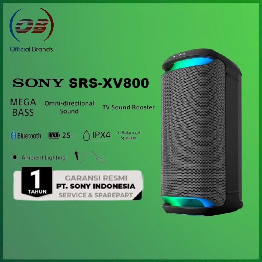 Sony SRS-XV800 Wireless Bluetooth Karaoke Party Speaker IPX4 XV 800