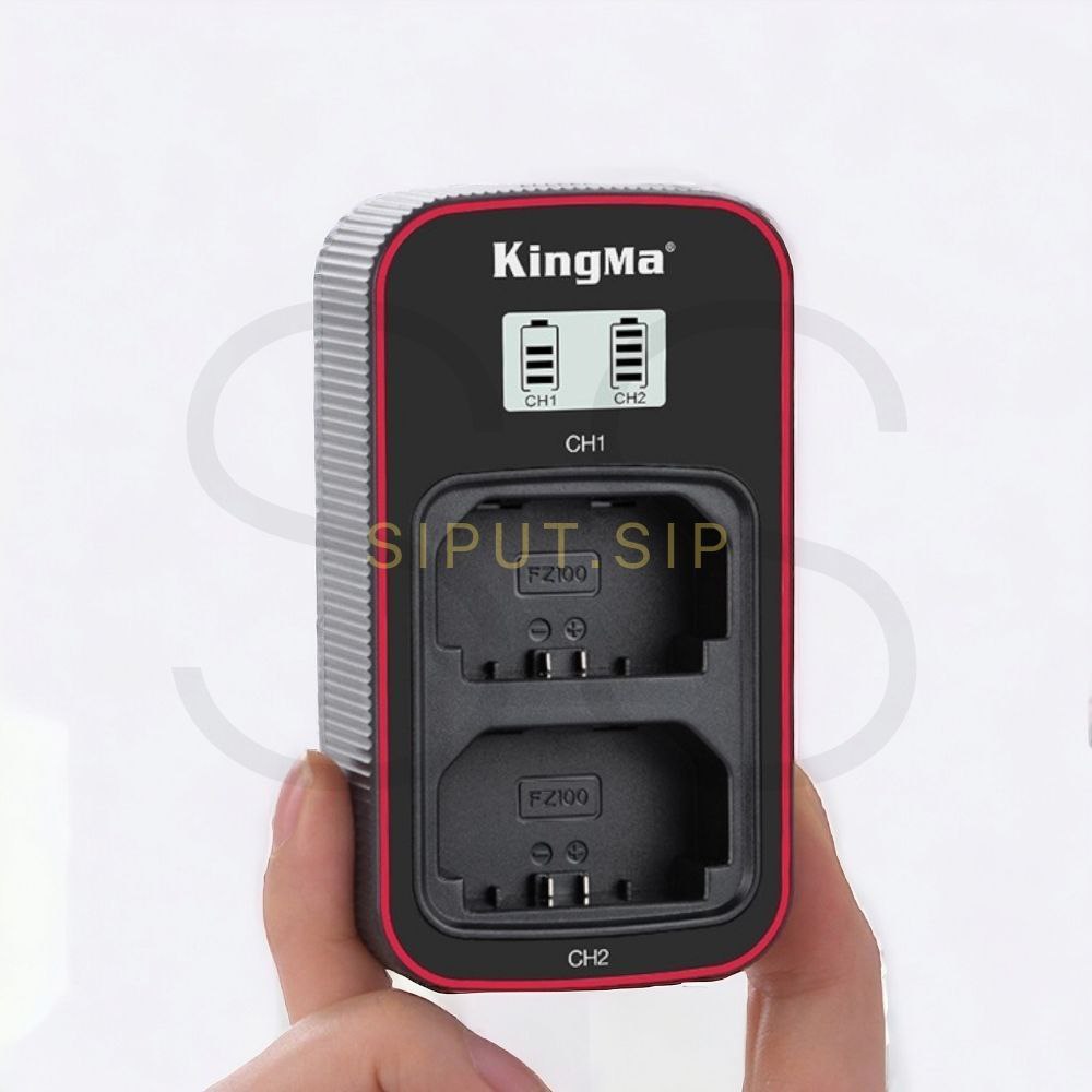 KingMa Dual Charger BC-QZ1 for Baterai NP-FZ100 Kamera Sony Alpha A7Riii A7iii A9 A9A7M3