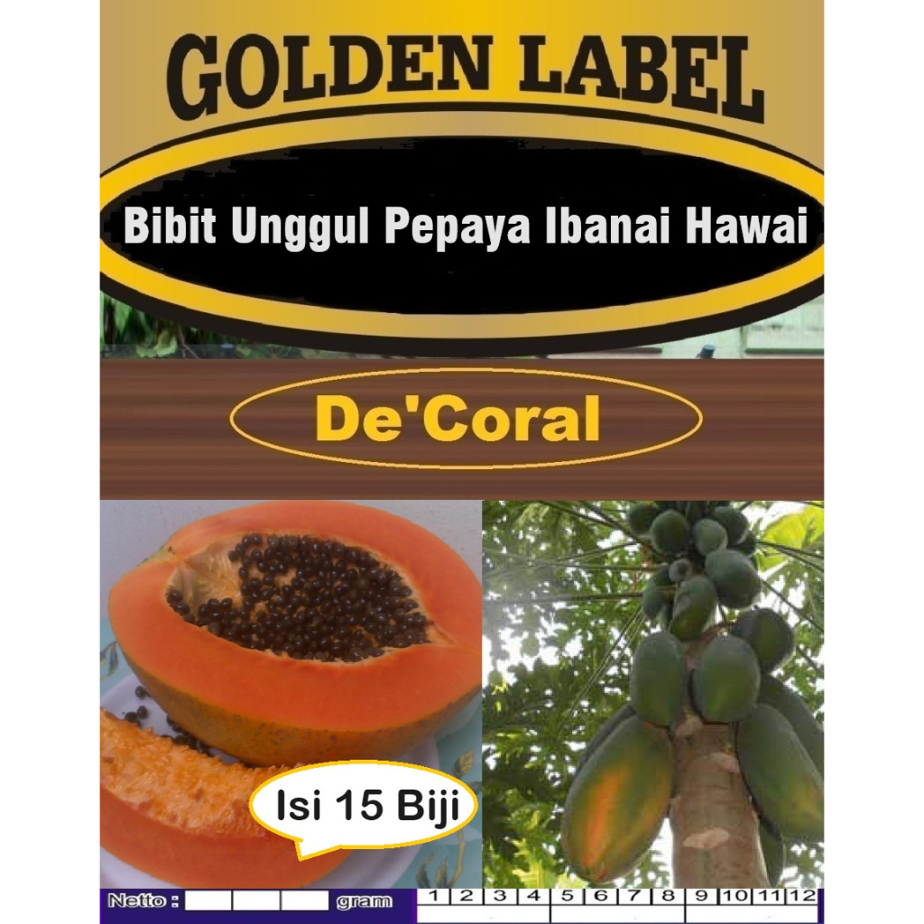 Bibit Unggul Pepaya Ibanai Hawai | Biji Benih Pepaya Ibanai Hawai