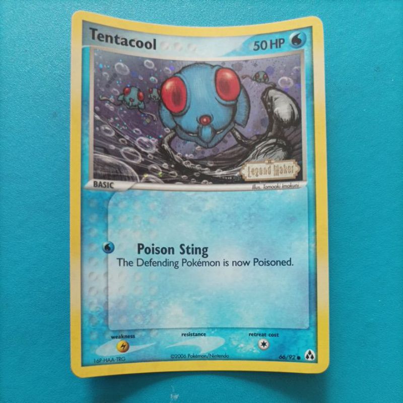 POKEMON TENTACOOL EX LEGEND MAKER COMMON REVERSE FOIL SINGLE CARD