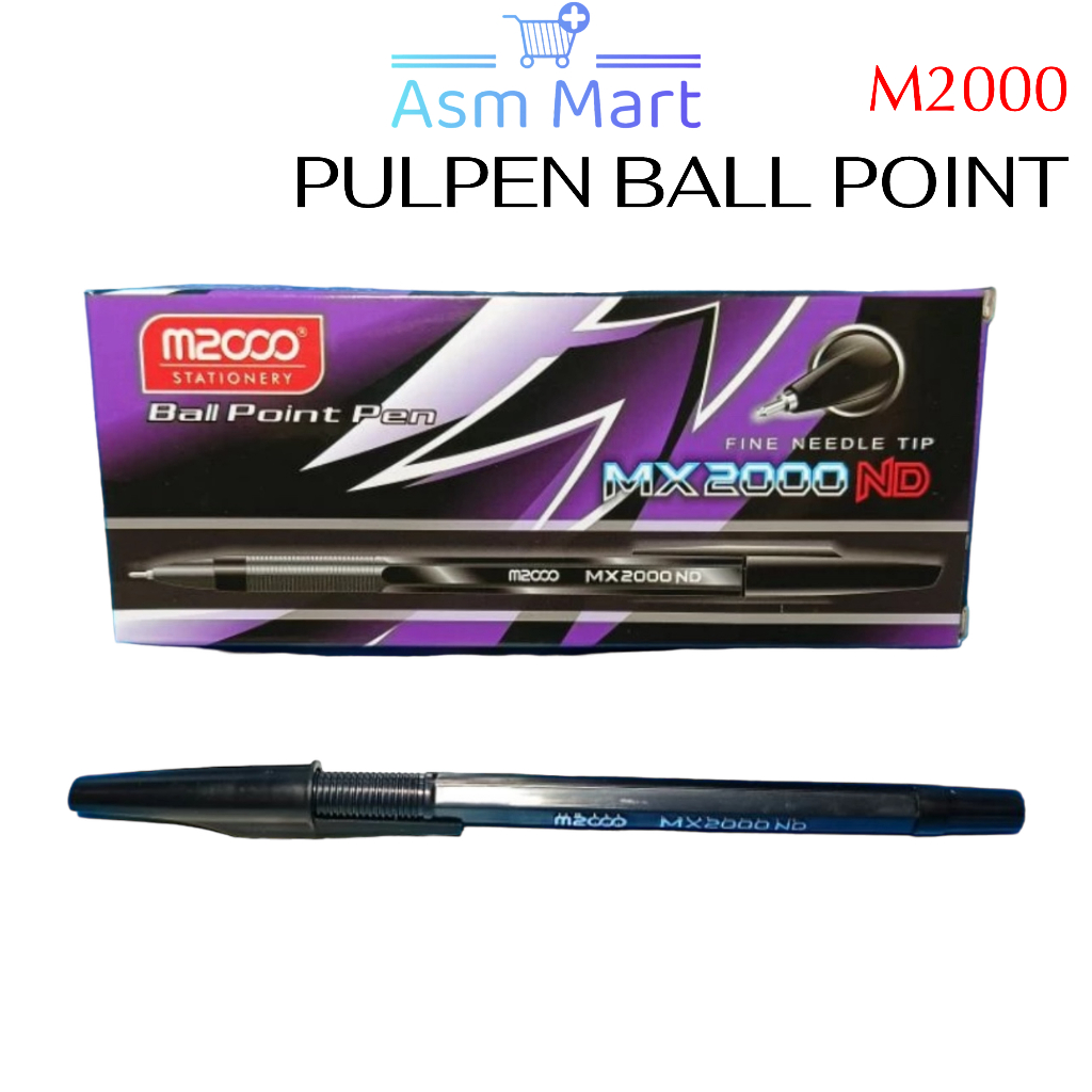 

ASM - ATK005 PULPEN MX2000 ND ISI 12 PCS / PULPEN TULIS HITAM / BALL POINT PEN / PENA / PULPEN TULIS KANTOR SEKOLAH / BOLPEN / PEN GROSIR