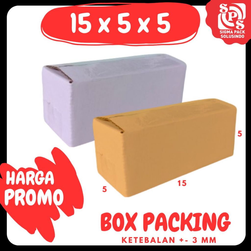 

Karton 15x5x5 Kardus A1 Packing Dus Kotak Kemasan Box Aksesoris Souvenir Sparepart Obat Madu