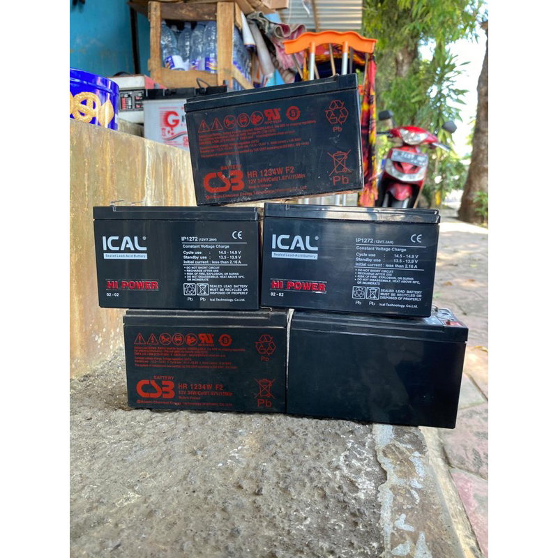 OBRAL AKI SEKEN UPS INVERTER LAMPU EMERGENCY 12V 7AH