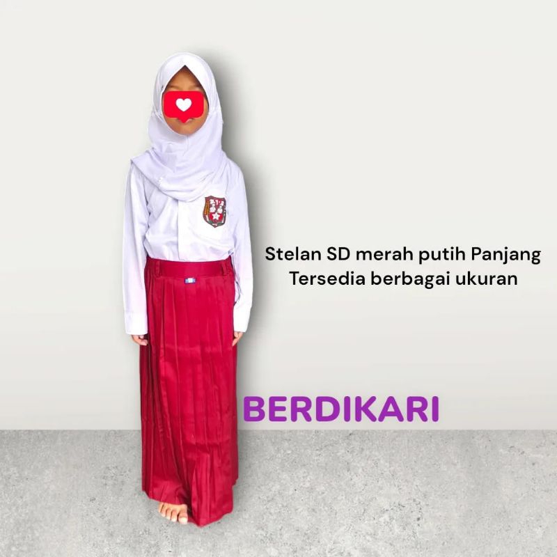 ROK SD ROK PRAMUKA ROK SEKOLAH SERAGAM SEKOLAH SD PANJANG ROK PANJANG ROK SIAGA PRAMUKA SIAGA ROK LI