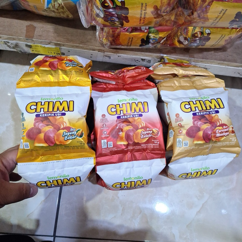 

CHIMI keripik ubi 10 x 10 gram renteng