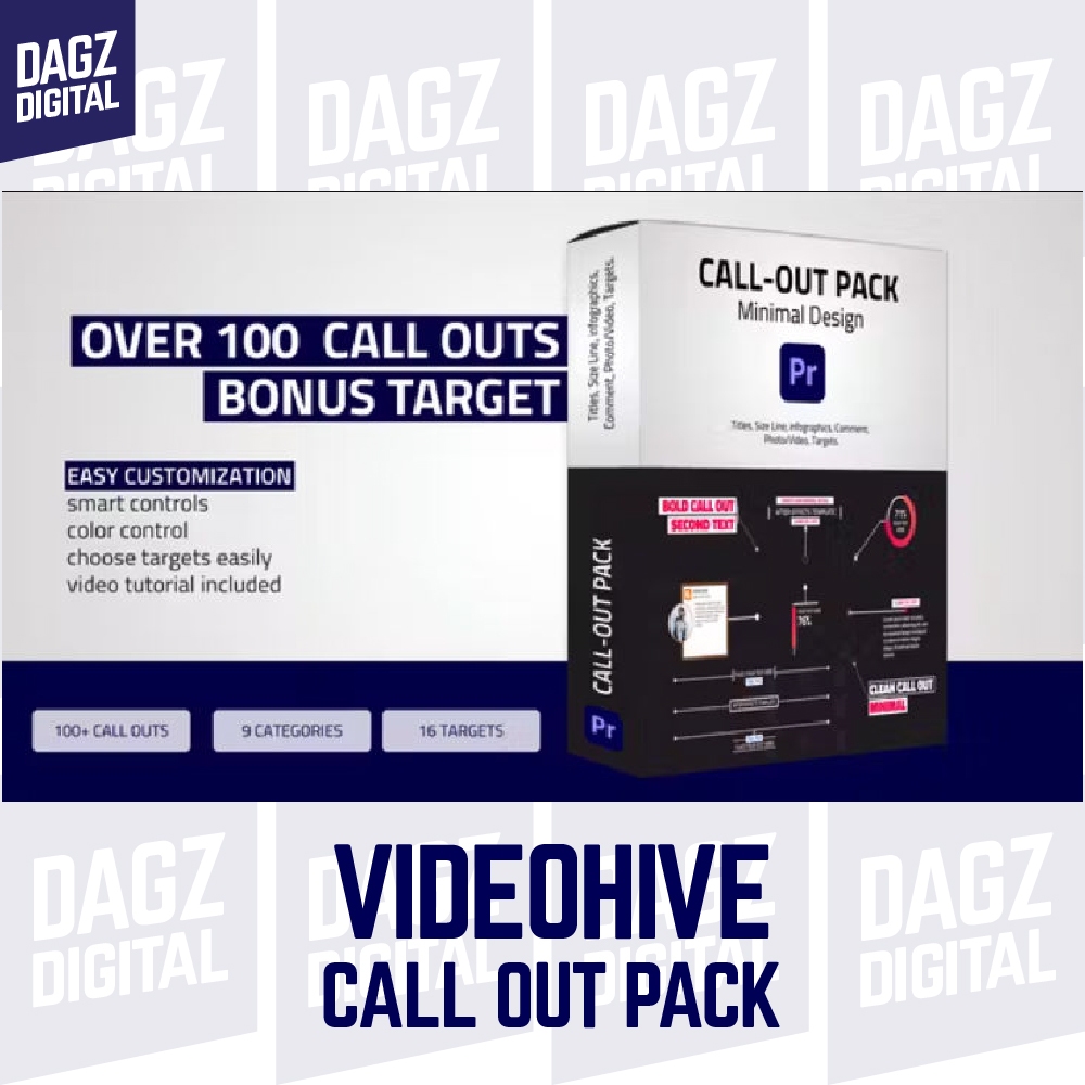 Videohive - video hive Template templet Unique Call Outs Pack Premiere Pro video B87