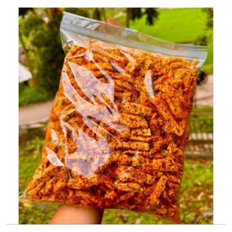 

Snack Viral Basreng pedas daun jeruk uk. 250 gr, pedas nampol