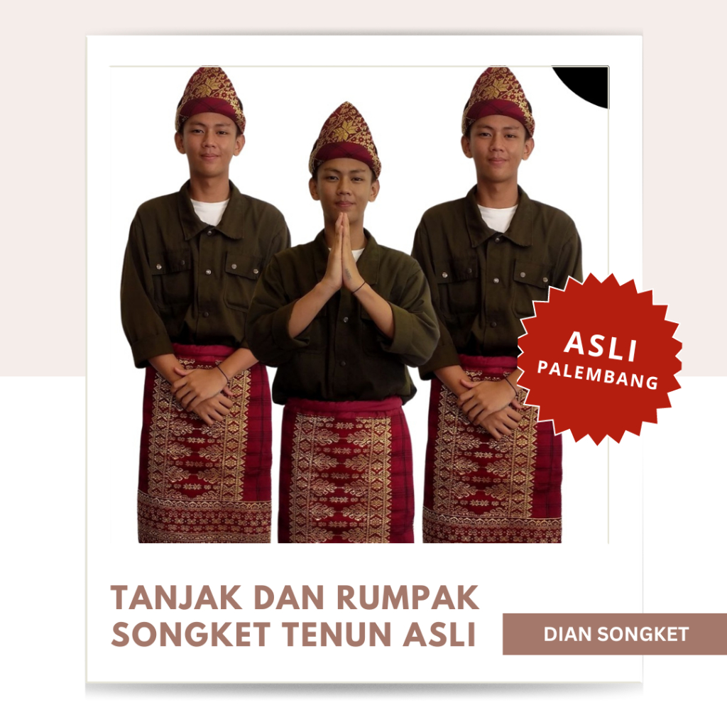 Tanjak dan Rumpak Songket Tenun Asli Khas Palembang - Dian Songket