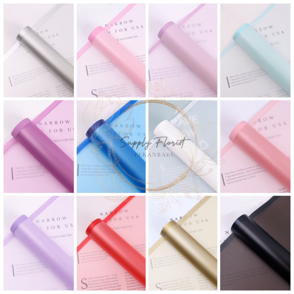 

SUPPLYFLORIS - (5 LEMBAR) FLOWER WRAPPING KERTAS TRANSPRANT COLOUR / SUBTRANSPRANT COLORFUL KERTAS BUKET