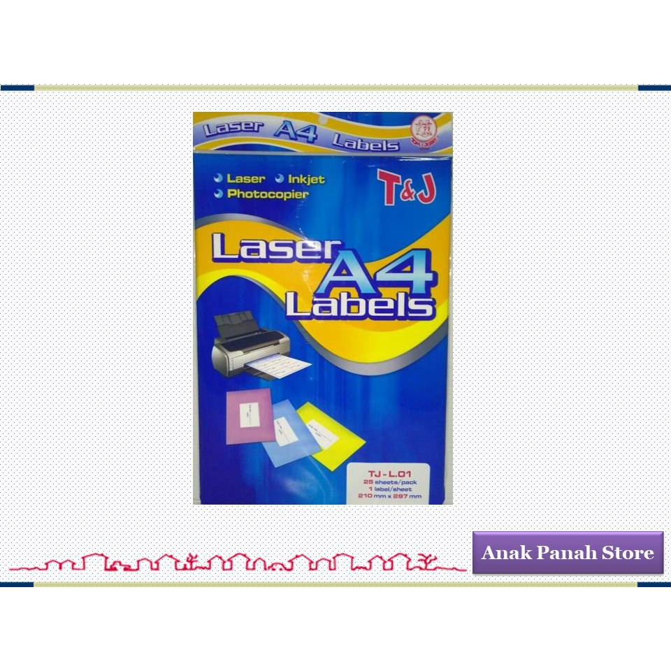 

Label Tom & Jerrry Laser Label uk A4 ( Isi 25 Lbr)