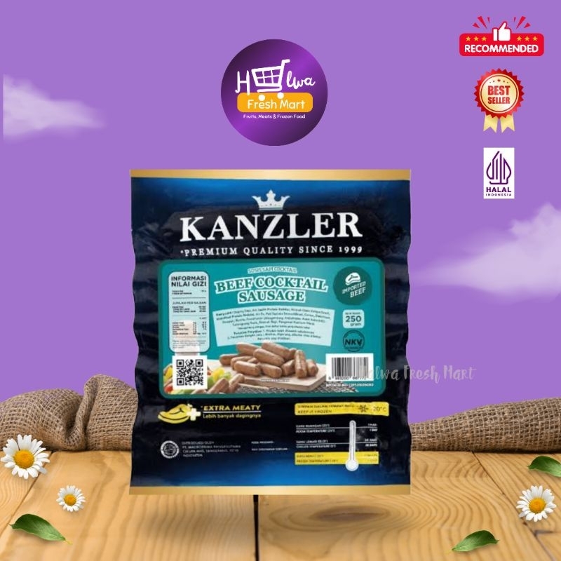 

Sosis Kanzler Beef Cocktail Sausage 250 Gram | Sosis Kanzler 250 Gram