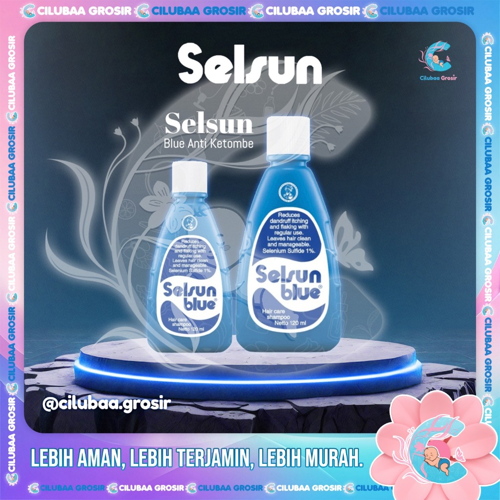 SELSUN Blue Shampoo Anti Dandruff 60mL 120mL || Selsun Shampoo Anti Ketombe