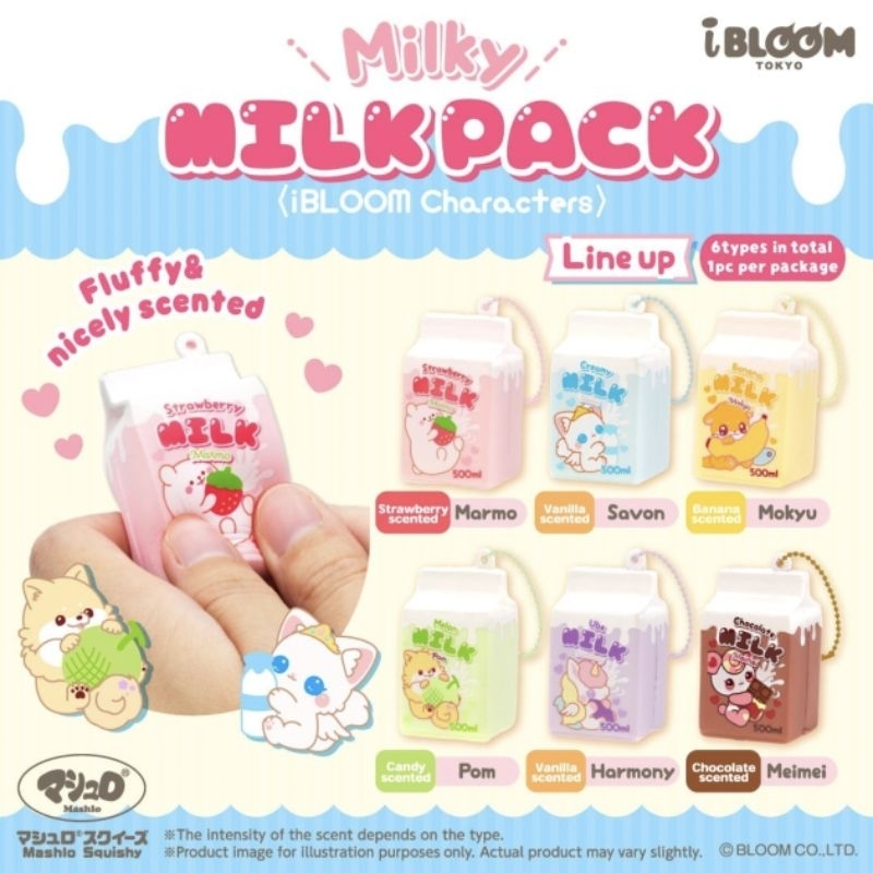 Squishy Ibloom Milky Milk Pack (Blind box)