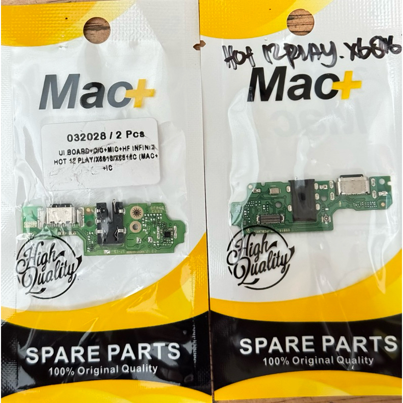 KONEKTOR CAS ORIGINAL+IC 1PAPAN INFINIX HOT 12 PLAY/X6816 / PAPAN CHARGER FLEXIBLE CONNECTOR INFINIX
