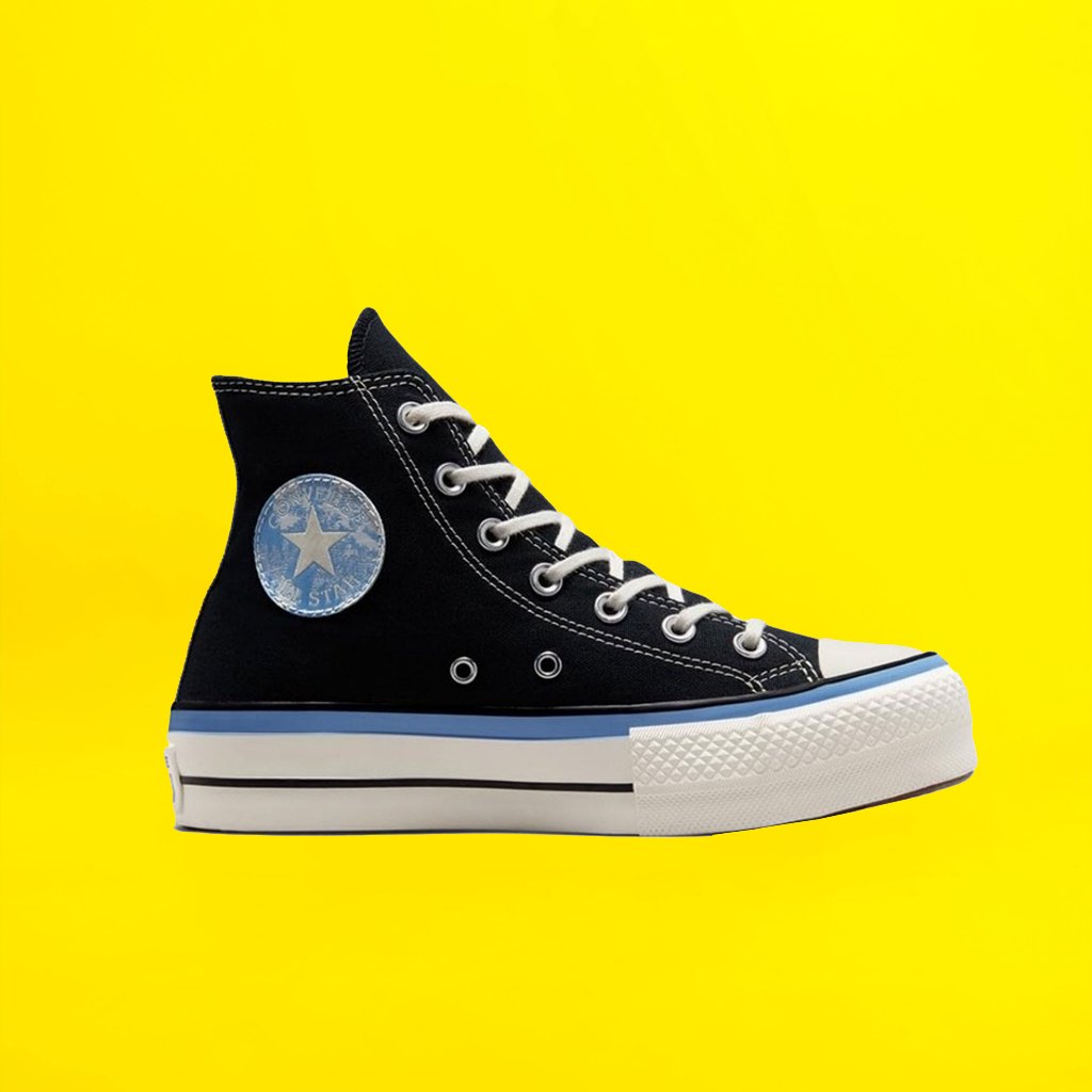 Converse Chuck Taylor All Star Hi Floral Fusion Patch Platform Jp Blue Original