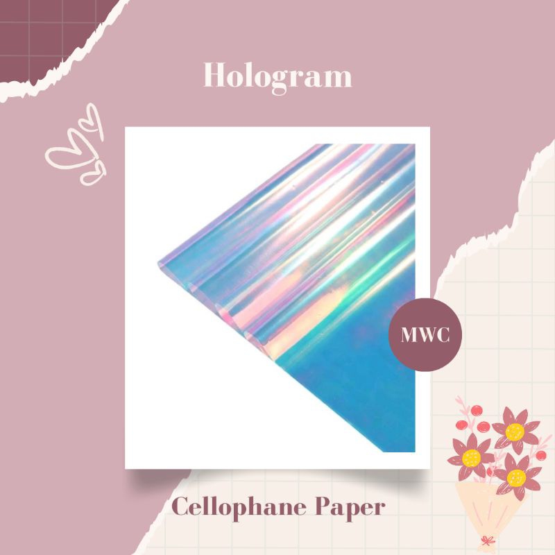 

[❗Wajib Beli Paper Core] Cellophane Paper Hologram