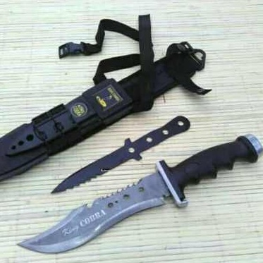 KODE D54T Ass Pisau Sangkur King Kobra Jumbo Pisau Komando King Cobra Besar