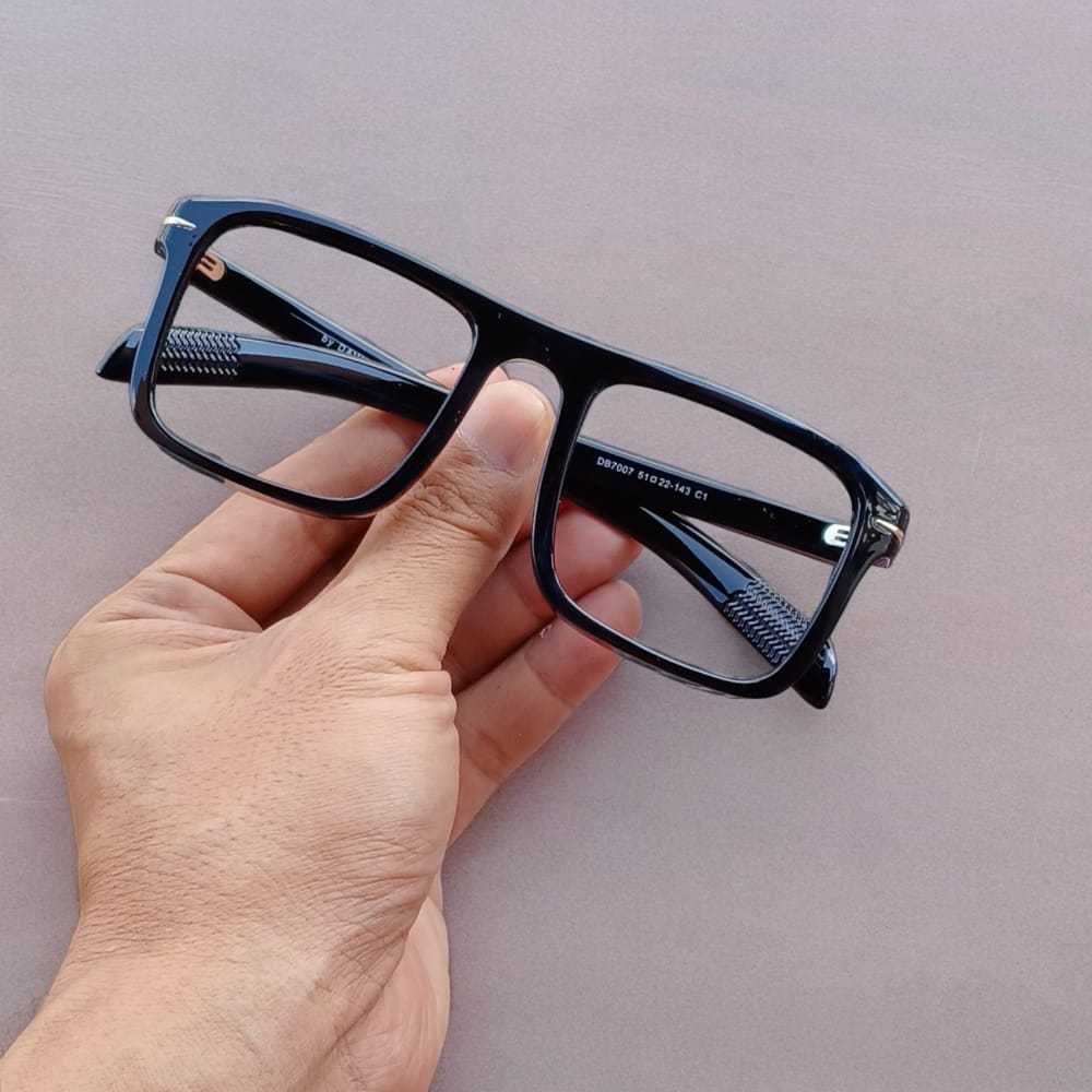 CAPONI Kacamata Minus Anti Radiasi Pria Frame Kotak Tebal Kaca Mata Cowok Kaca Mata Retro
