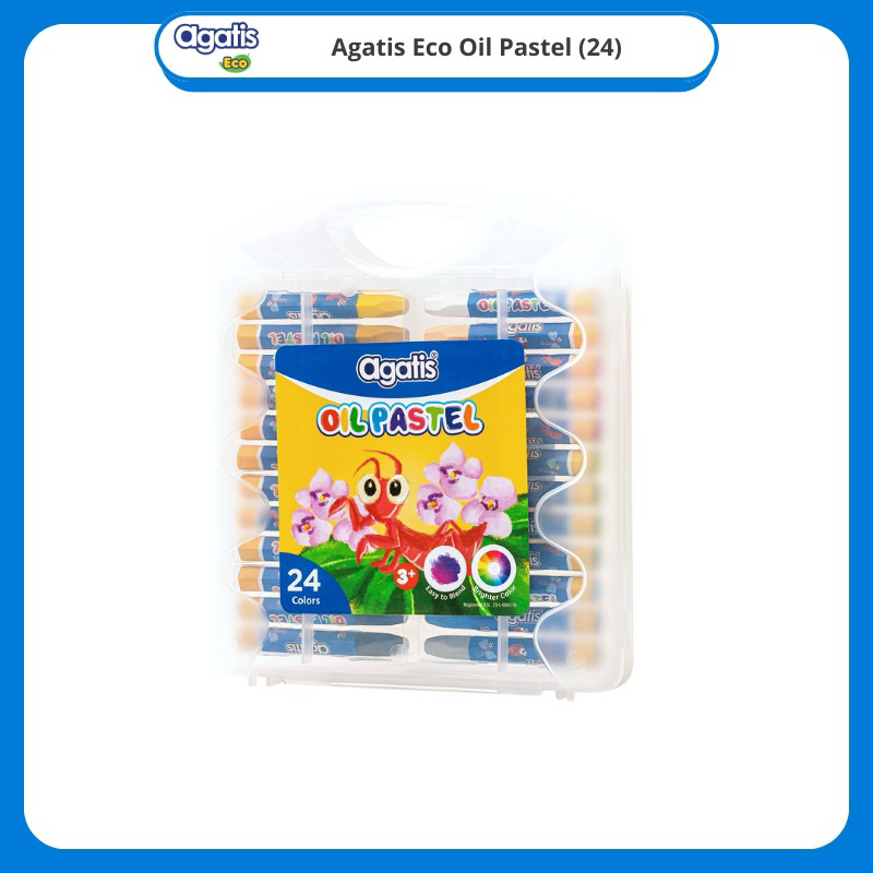 

Agatis oil pastel 24 warna | crayon agatis 24 warna