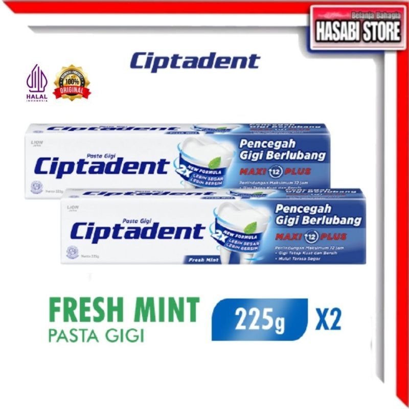 CIPTADENT 225GRAM TWIN PACK