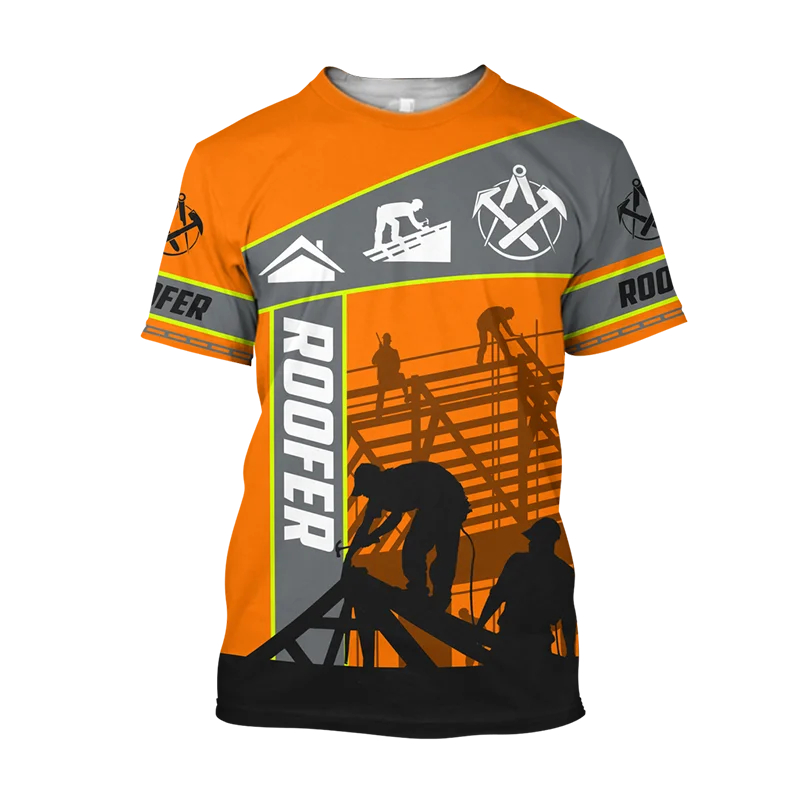 Kaos Roofer Full printing Bahan Drifit Kerah Biulat