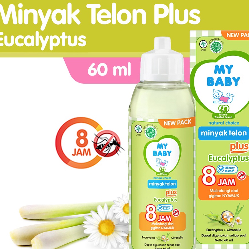 

Eksklusif MY BABY Minyak Telon Plus 6 mL Minyak Bayi Anti Nyamuk 8 Jam Exp 6225