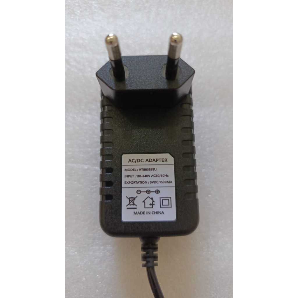 AC/DC ADAPTOR 9V 1.5A MODEL : HT-8835BTU