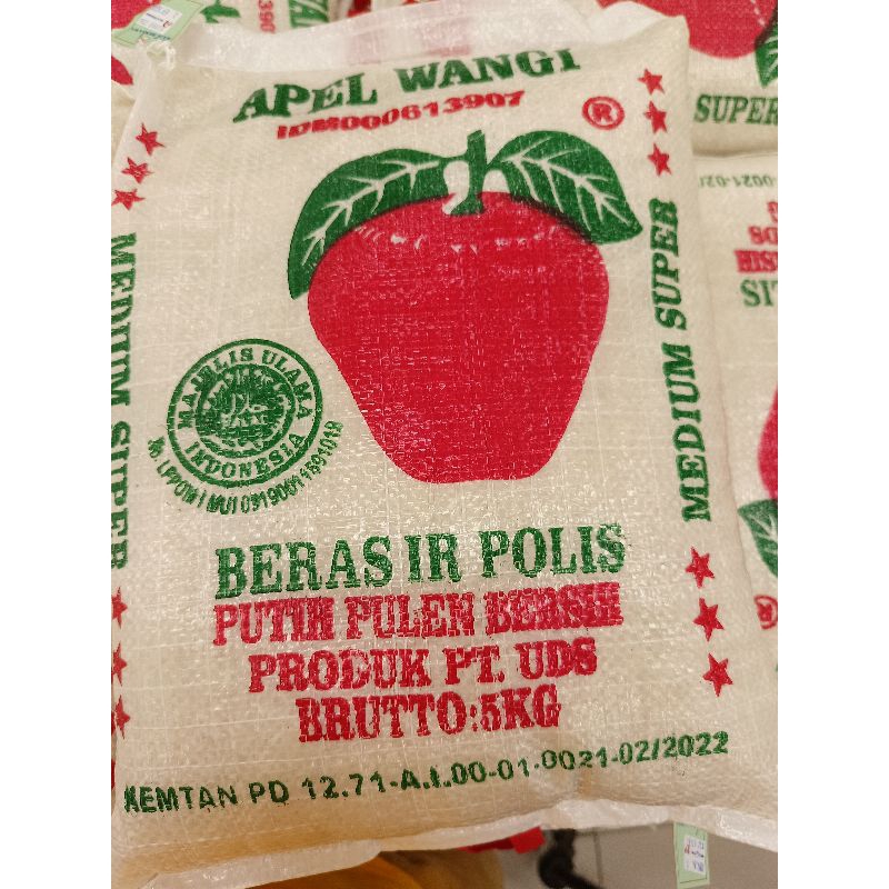 

Beras Premium Apel Wangi 5 Kg