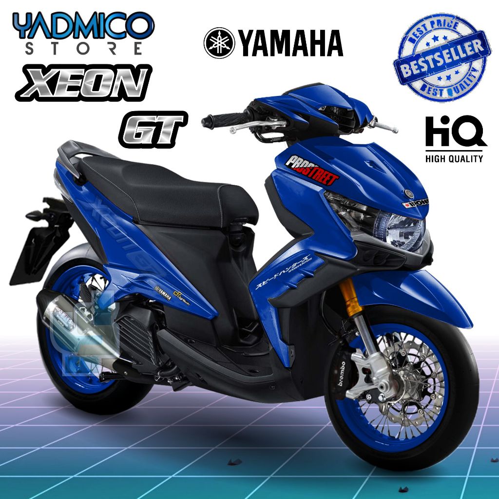 Decal Xeon GT 125 Full Body - Stiker Motor Xeon GT 125 Full Body - Decal Hologram Xeon GT 125 Full B