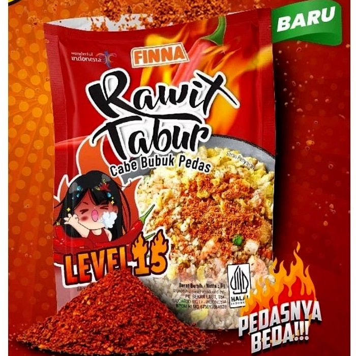 

Finna Rawit Tabur Cabe Bubuk Pedas Level 15