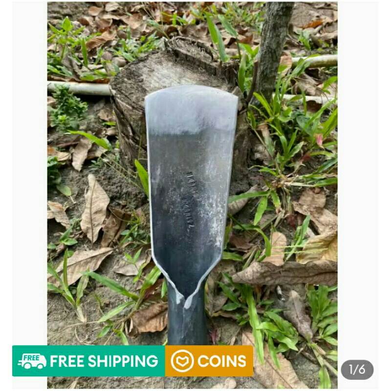 tembilang linggis tanah plat baja (besar)