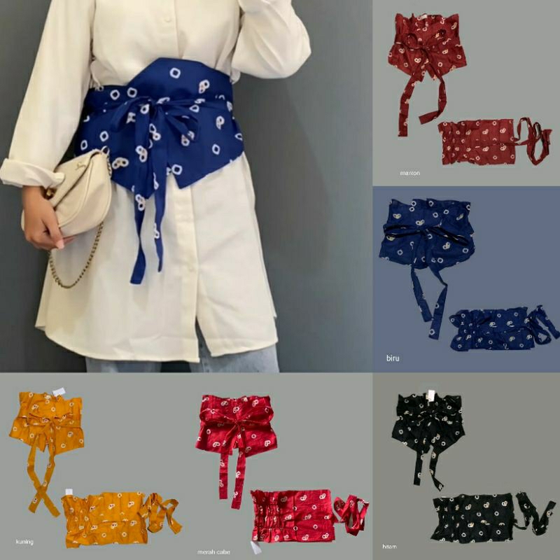 OBI BELT BATIK / IKAT PINGGANG WANITA / OBI BELT JUMPUTAN / IKAT PINGGANG KEKINIAN